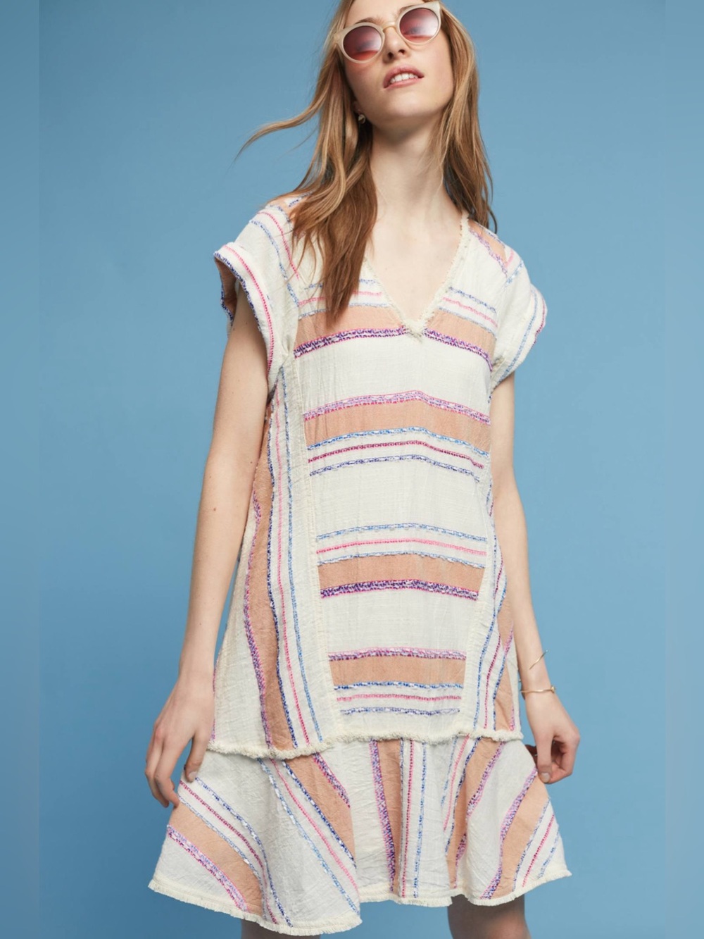 Anthropologie Holding Horses Elira Striped Dress XS